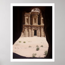 aperçu de voûte de monastère de PETRA Affiche