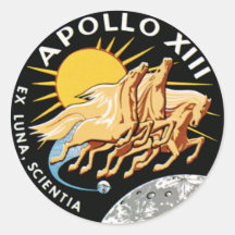 Apollo 13 adhésifs ronds