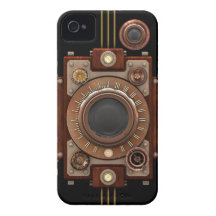 Appareil-photo #1B (noir) de Steampunk Coques iPhone 4 Case-Mate