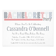 Appelez dans des invitations de partie de Bachelor