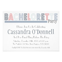 Appelez dans des invitations de partie de Bachelor