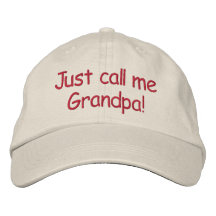Appelez-juste moi grand-papa ! casquettes brodées