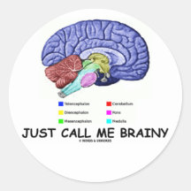 Appelez-juste moi intelligent (l'attitude anatomiq adhésif