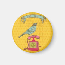 Appelez-moi aimant de birdie