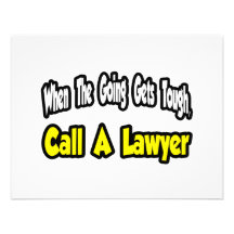 Appelez un avocat faire-parts