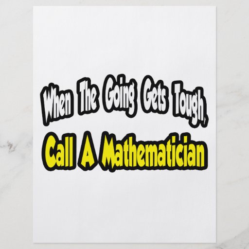 Appelez un mathématicien tract customisé