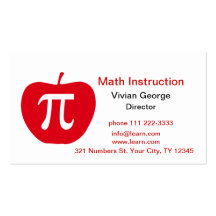 Apple pi cartes de visite professionnelles