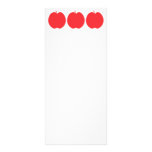 Apple rouge modèle de carte double