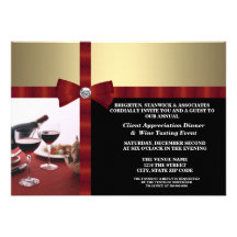 Appréciation d'entreprise de client d'événement invitations personnalisées