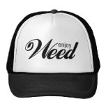 Appréciez l'mauvaise herbe casquette de camionneur