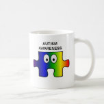 Appui et conscience d'autisme tasses à café