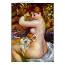 Après le bain par Pierre Renoir Carte
