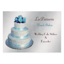 aqua argenté épousant des cartes de visite de Cake Modèle De Carte De Visite
