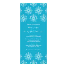 Aqua + faire-part de mariage blanc d'hiver de floc