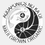 Aquaponics plus collant autocollant rond