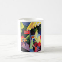 Aquarelle 1913 d'August Macke - de Modefenster Tasse
