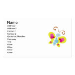 AQUARELLE BUTTERFUL C de la BANDE DESSINÉE butterf Cartes De Visite Professionnelles