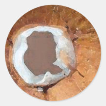 Aquarelle de noix de coco - autocollant