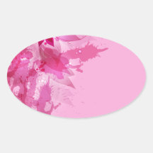 Aquarelle en pastel abstraite rose autocollants