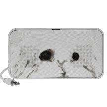 Aquarelle principale artistique de Bichon Haut-parleurs iPod