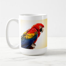 Ara d'écarlate tasses à café