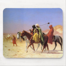Arabes traversant le désert par Gerome Mousepad Tapis De Souris