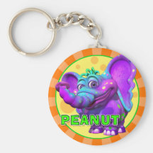 Arachide de "GiggleBellies" l'éléphant Keychain Porte-clé