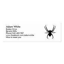 Araignée Cartes De Visite Personnelles