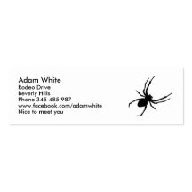 Araignée Modèle De Carte De Visite