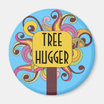 Arbre abstrait personnalisable Hugger Aimants Pour Réfrigérateur