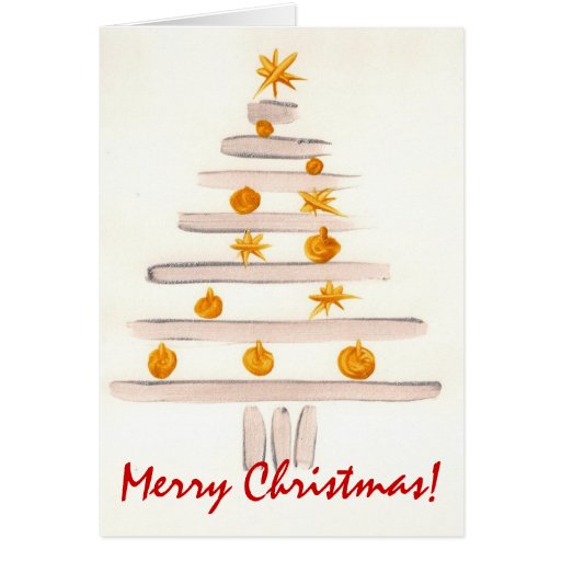 Arbre argenté de Noël, Joyeux Noël ! Cartes De Vœux