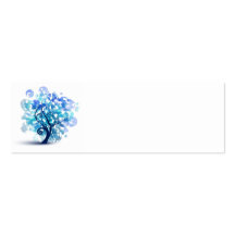 Arbre bleu modèles de cartes de visite
