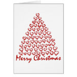 Arbre d'amour de Noël Carte De Vœux