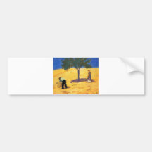 Arbre d'August_Macke dans le pétrole et le crayon  Adhésifs Pour Voiture