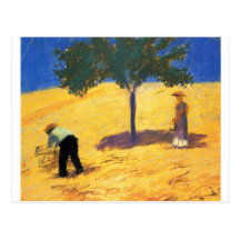 Arbre d'August_Macke dans le pétrole et le crayon  Cartes Postales