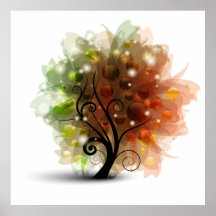 Arbre d'automne affiches