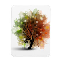Arbre d'automne magnet en vinyle