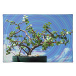 Arbre de bonsaïs avec le recouvrement en spirale d set de table