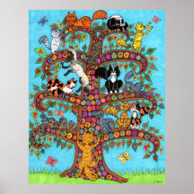 Arbre de chat de la vie 2 affiches