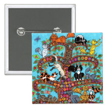 Arbre de chat de la vie 2 badges