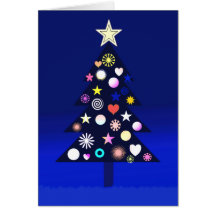 Arbre de Chritmas Carte De Vœux