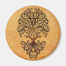 Arbre de clef triple, brun magnets pour réfrigérateur