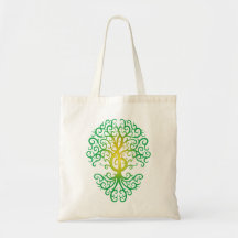 Arbre de clef triple, vert sacs fourre-tout