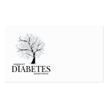 Arbre de diabète cartes de visite professionnelles