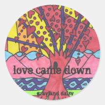 Arbre de GDaisy d'autocollant d'amour