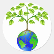 Arbre de globe du monde adhésif
