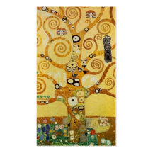 Arbre de Klimt de la vie Carte De Visite