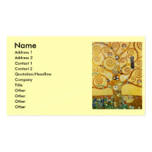 Arbre de Klimt de la vie Cartes De Visite Professionnelles