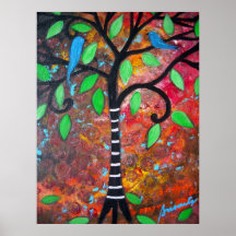 ARBRE DE LA BATTE MITZVAH DE BARRE DE LA VIE AFFICHE