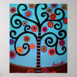 ARBRE DE LA BATTE MITZVAH DE BARRE DE LA VIE POSTER